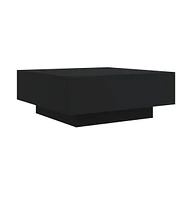 vidaXL Coffee Table with Led Lights 31.5"x31.5"x12.2