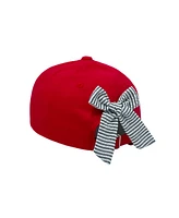 Bits & Bows Girls' Officially Licensed Georgia Bow Baseball Hat