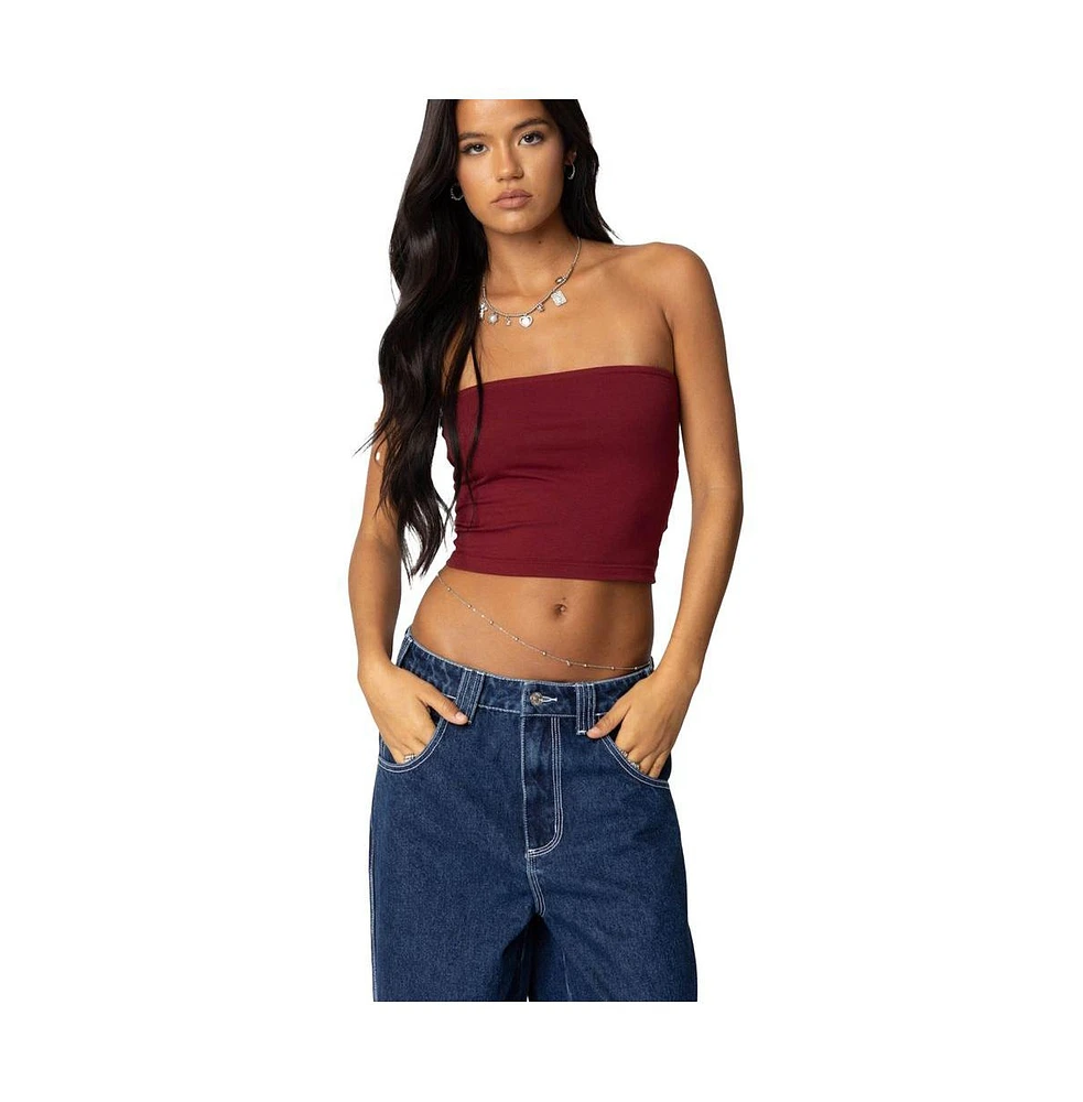 Edikted Women's Basic Tube Top