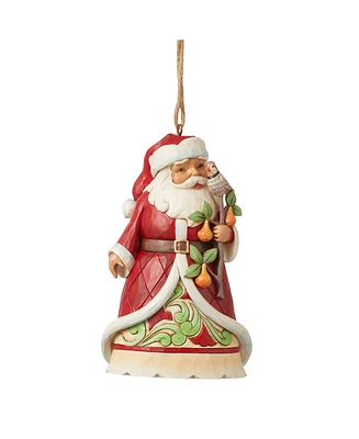 Jim Shore Santa Partridge Pea Ornament