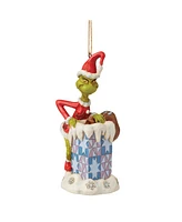 Jim Shore Grinch Climbing in Chimney Ornament