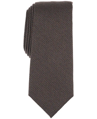 Alfani Men's Ivy Herringbone Tie, Created for Macy's