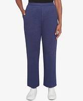 Alfred Dunner Women's French Quarter Soft Brushed Knit Average Length Pants