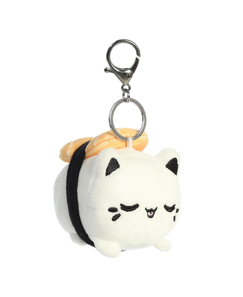 Aurora Mini Salmon Sushi Meowchi Keychain Tasty Peach Enchanting Plush Toy White 3.5"