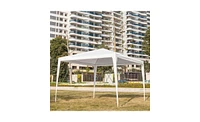 Slickblue 3x3m Portable Waterproof Tent with Spiral Tubes - Four-Sided Home Use Shelter for Outdoors