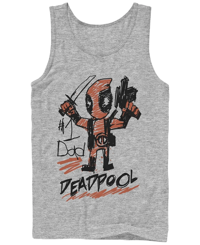 Fifth Sun Men's Deadpool Dad Tank