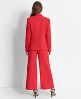 Dkny Petite Notched-Collar Double-Breasted Blazer