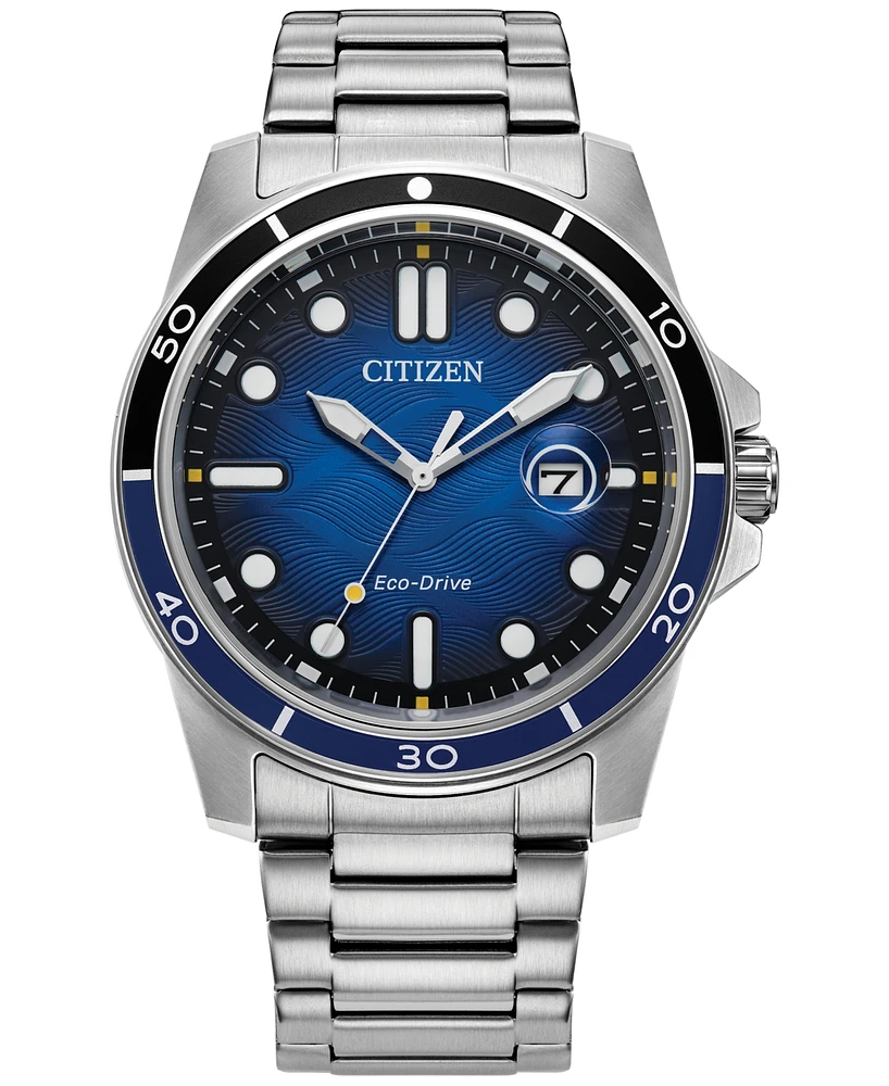 Citizen Eco-Drive Men's Stainless Steel Bracelet Watch 42mm