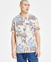 Sun + Stone Men's Patterned Shirt, Exclusively at Macy's