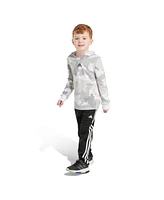 adidas Little and Toddler Boys Printed Hooded Tee Pant, 2-Piece Set