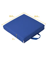 ECR4Kids Mobile Cushion Cart and SoftZone Square Floor Cushions, Assorted