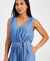 I.n.c. International Concepts Petite Belted Utility Jumpsuit, Created for Macy's