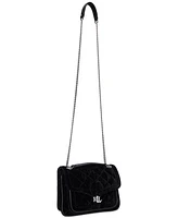 Lauren Ralph Lauren Bradley Small Velvet Convertible Bag