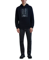 Karl Lagerfeld Paris Men's Flat Head Graphic Hoodie
