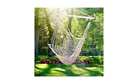 Slickblue Hanging Rope Air/Sky Chair Swing Comfortable and Stylish Swing for Indoor/Outdoor Use