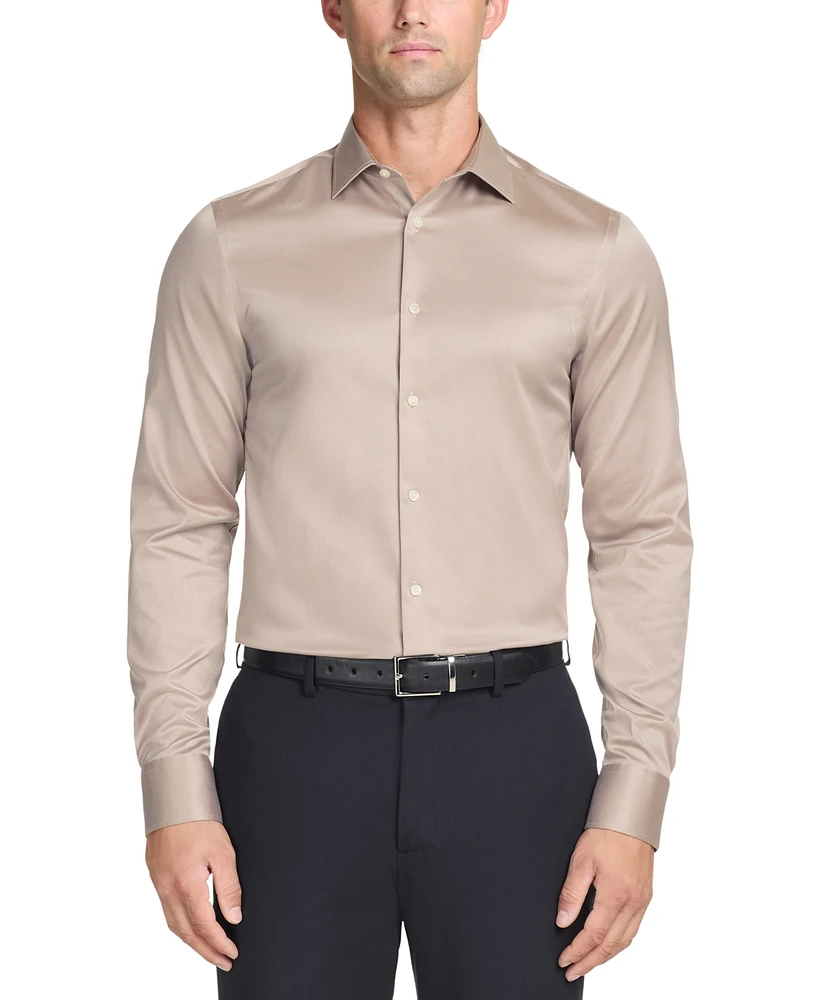 Calvin Klein Refined Cotton Stretch, Men's Slim Fit Dress Shirt