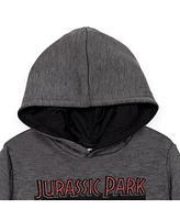 Jurassic Park Toddler Boys Blue Fleece Pullover Hoodie to