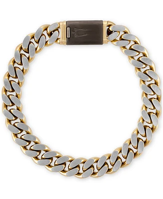 Bulova Two-Tone Stainless Steel Chain Bracelet