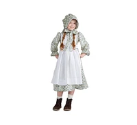 Dress Up America Pioneer Dress, Apron & Bonnet Costume Set