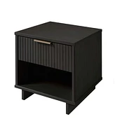 Manhattan Comfort 2-Piece Granville Solid Pine Wood -Drawer Nightstand Set