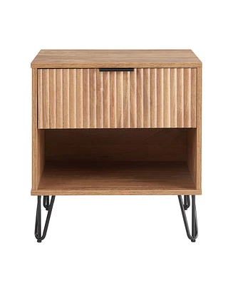 Manhattan Comfort 1- Piece Dumbo Medium-Density Fiberboard 1-Drawer Modern Nightstand