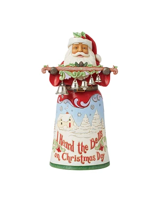 Jim Shore Song Series Santa with Holding Bells Figurine