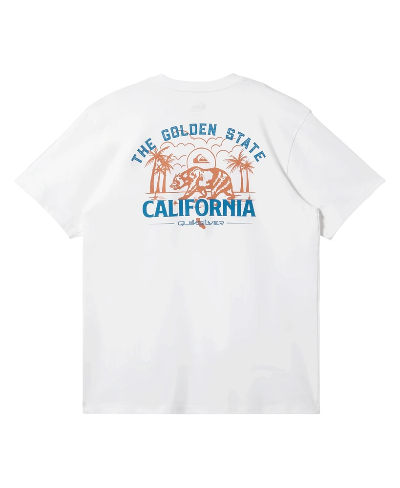 Quiksilver Men's Ca State Of Gold Short Sleeve T-shirt