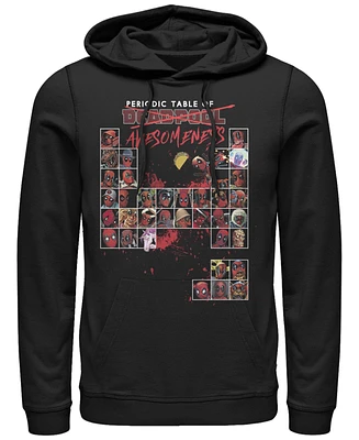 Fifth Sun Mens Deadpool Periodic Hoodie Fleece Pullover