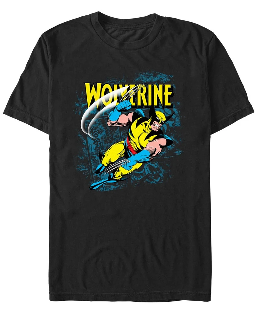 Fifth Sun Mens Comic Wolf Short Sleeve T-Shirt