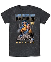 Fifth Sun Mens Wolverine Mutated Short Sleeve Mineral Wash Tee