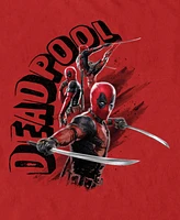 Fifth Sun Men's Deadpool Action Poses Short Sleeve T-Shirt