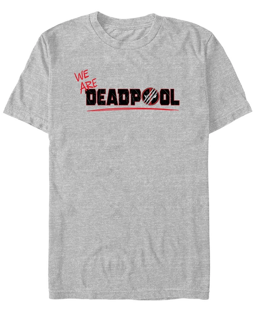 Fifth Sun Mens We Are Deadpool Logo Short Sleeve T-Shirt