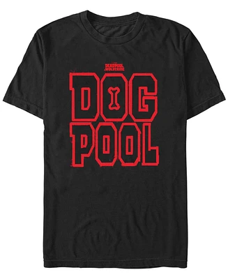 Fifth Sun Men's Dogpool Letters Short Sleeve T-Shirt