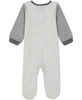 Calvin Klein Baby Boy Heather Fleece Quilted Coverall