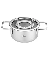 Fissler Pure Collection Stainless Steel Quart Stock Pot with Glass Lid