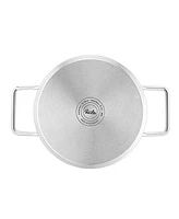 Fissler Pure Collection Stainless Steel Quart Rondeau with Metal Lid