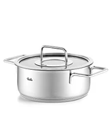 Fissler Pure Collection Stainless Steel 4.1 Quart Rondeau with Glass Lid