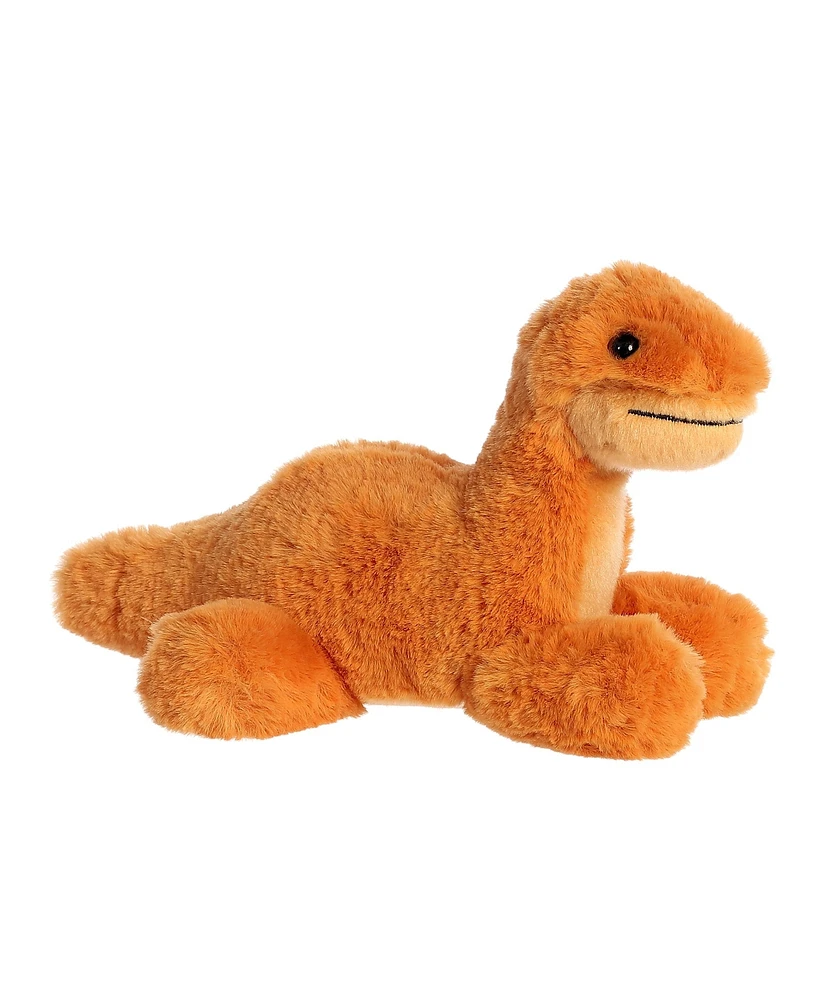 Aurora Small Brontosaurus Mini Flopsie Adorable Plush Toy Orange 8"