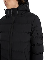 Point Zero Men's Raised Plisse Puffer Jacket