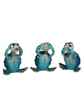 Fc Design 3-pc Set 3.75"H Frog Hear-No, See-No, Speak-No Figurine Decoration Home Decor Perfect Gift for House Warming, Holidays and Birthdays