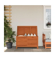 vidaXL Patio Storage Box 39"x19.5"x23" Solid Wood Fir