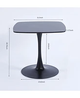 Slickblue Special Mdf Dining Table – Black Kitchen Table, Ideal as an Executive Desk