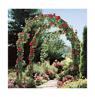 Slickblue 7'8'' Metal Garden Arch Trellis Adjustable Arbor Trellis for Climbing Plants & Garden Support