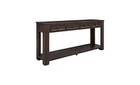 Slickblue Console Table/Sofa Table with Storage Drawers and Bottom Shelf for Entryway Hallway