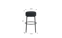 Slickblue 30" Tall Round High Bar Stools Set of 2 for Stylish and Elevated Seating