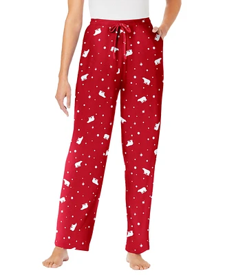 Dreams & Co. Plus Knit Sleep Pant