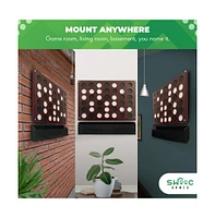 Swooc Wall Mounted Giant 4 In A Row - 60% Quieter - Jumbo Size - Modern Design - Wall Games - Game Room Games - Basement Decor