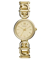 Fossil Women's Mini Carlie Three-Hand Rose Gold Stainless Steel Watch, 30mm