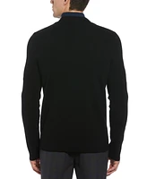 Perry Ellis Men's Ribbed Long Sleeve Cardigan Sweater Jacket