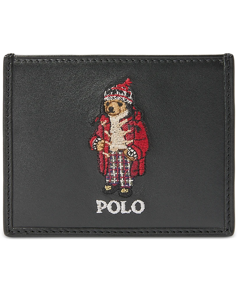 Polo Ralph Lauren Men's Polo Bear Leather Card Case